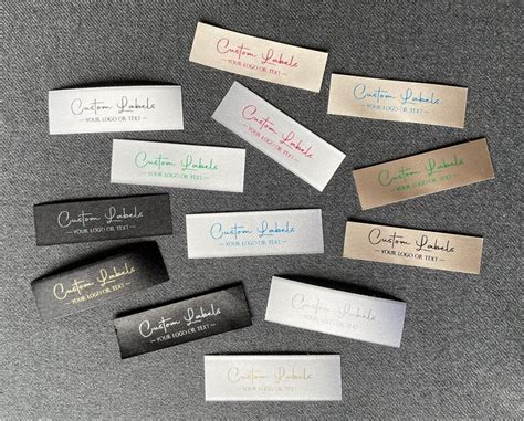 Sew On Clothing Labels Custom Satin Logo Tags Etsy