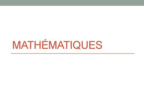 Mathématiques ppt télécharger