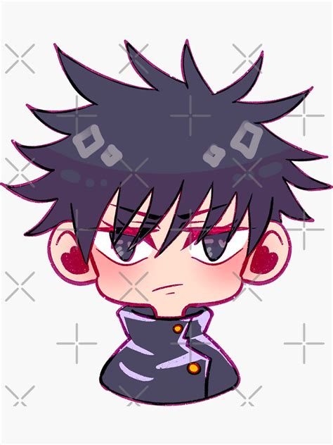 Jujutsu Kaisen Chibi Anime Illustration Fushiguro Megumi Sticker