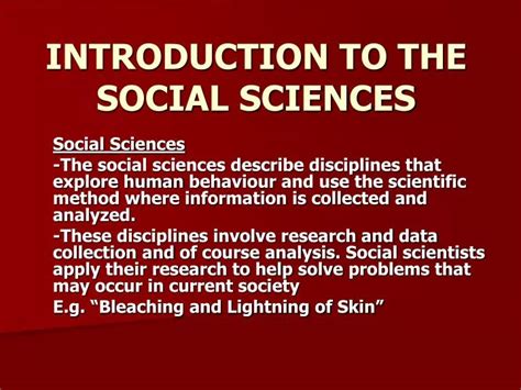 Ppt Introduction To The Social Sciences Powerpoint Presentation Free Download Id 6510468