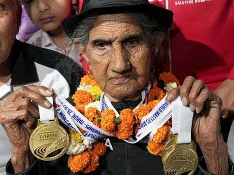 Bhagwani Devi Dagar 95 Gets Grand Welcome In Delhi Post Three Golds