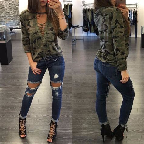 Blusa Feminina Longo Sleeve Verde Exército Camuflagem R 55 90 em