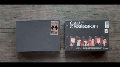 EXO OBSESSION ALBUM X EXO VER UNBOXING YouTube