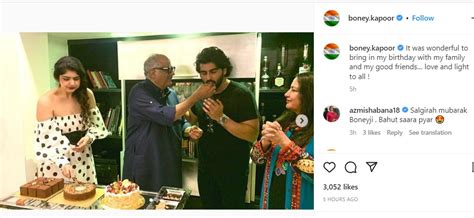 Boney Kapoor Birthday बोनी कपूर ने अर्जुन अंशुला के साथ मनाया बर्थ डे