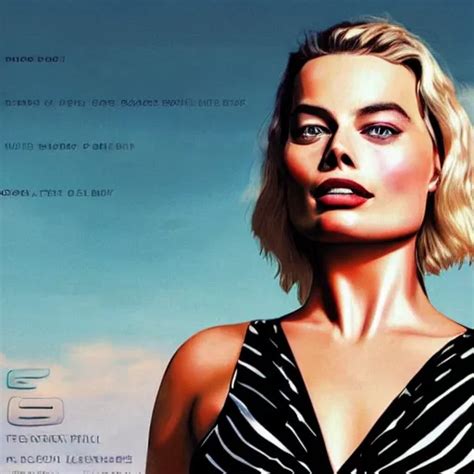 Margot Robbie Gta Cover Art Stable Diffusion