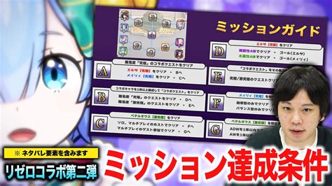 【モンスト】各ミッション達成条件を丁寧に紹介！コラボミッション攻略！【リゼロコラボ】【しろ】 モンスト動画まとめ