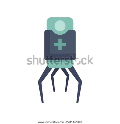 Nano Doctor Icon Flat Illustration Nano Stock Vector Royalty Free