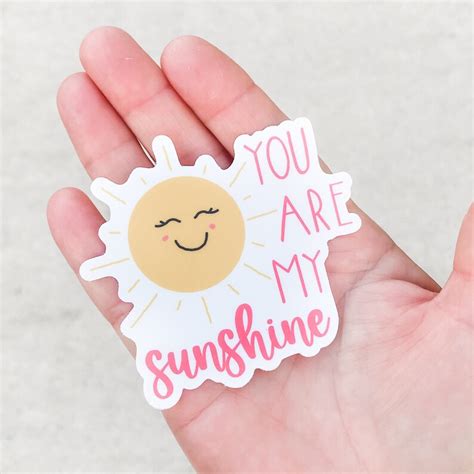 You Are My Sunshine Sticker Tumbler Sticker Sticker For Etsy