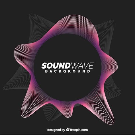 Free Vector | Abstract sound wave background