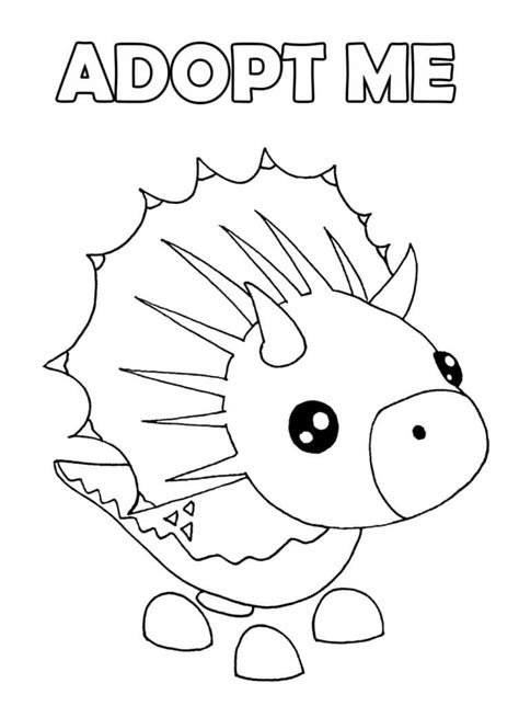 Crocodile Adopt Me Coloring Page - Free Printable Coloring Pages for Kids