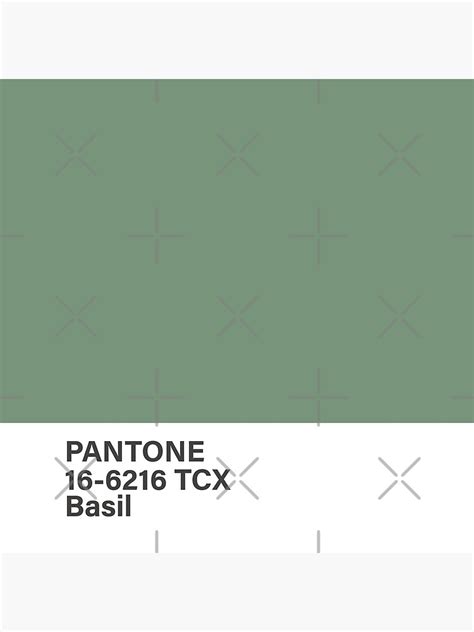 Pantone Tcx Basil Poster For Sale By Princessmi Redbubble