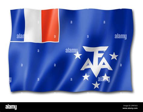 French Southern And Antarctic Lands Flag Overseas Territories Of