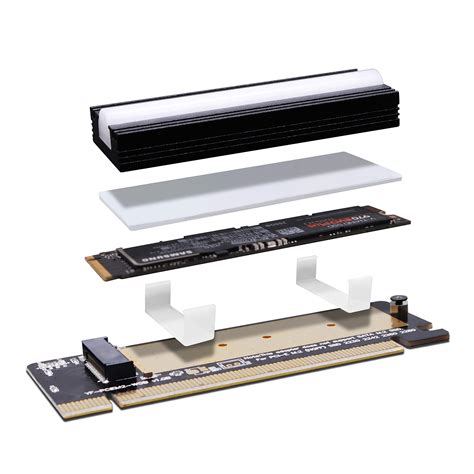 Ezdiy Fab Nvme Pcie Adapter With V Argb Heatsink Ssd Cooler M Nvme