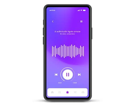 Premium Vector Mobile Application Interface Music Player Sound App Ui