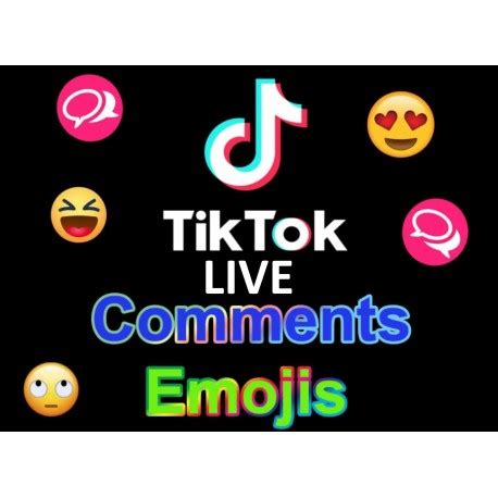 günstig Live tiktok Emoji kommentare kaufen