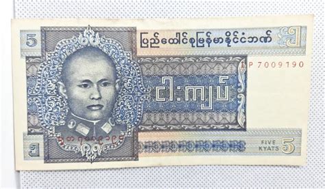 Myanmar Burma Kyats Money Currency Banknote Editorial Image Image