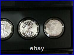 P Reverse Proof Silver Eagle Coin Th Anniversary Set Box Coa S