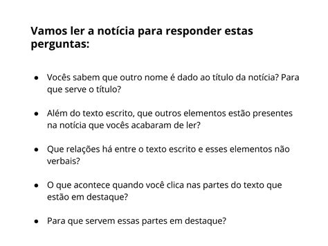 A composição da notícia online Planos de aula 7º ano Língua