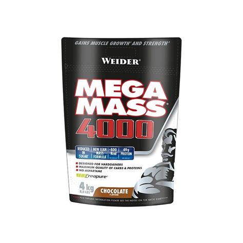 Weider Mega Mass 4000 Ganador Peso Gains Muscle 4 Kg