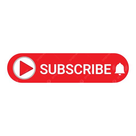 Youtube Subscribe Button With Bell Vector Design Youtube Subscribe