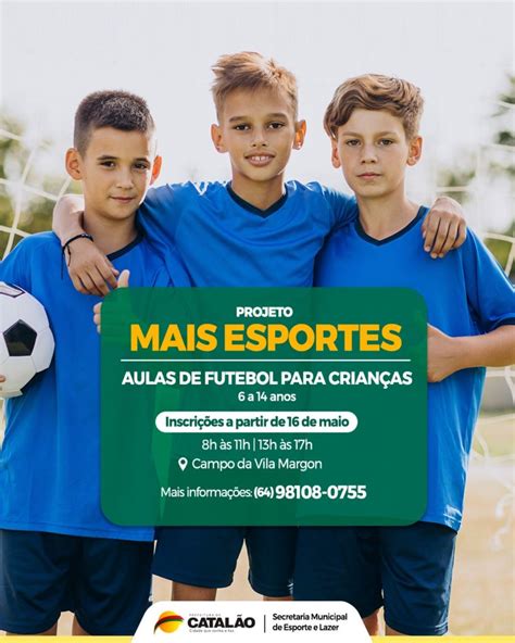 Inscri Es Abertas Aulas Gratuitas De Futebol Para Crian As E