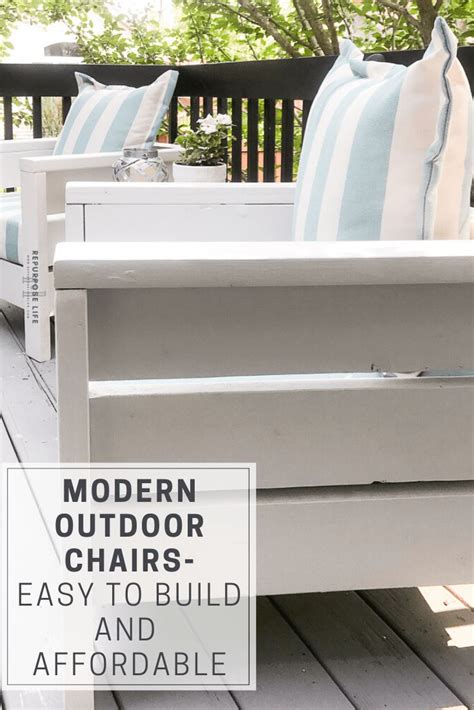 Easy To Follow Plans To Build These Beautiful Diy Modern Outdoor Chairs