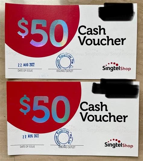 Singtel Voucher Tickets Vouchers Vouchers On Carousell