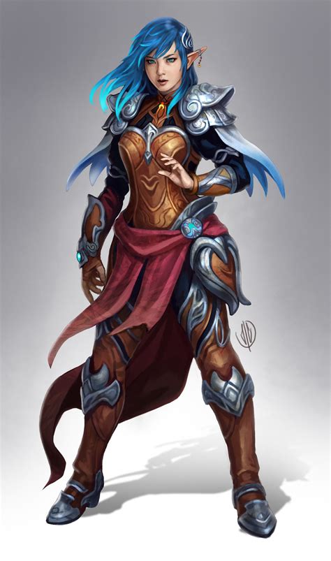 Artstation Mayari John Dimayuga Dandd Rpg Elfa Personagens De Rpg