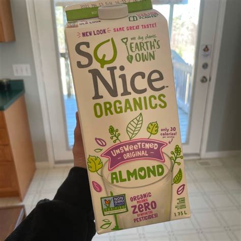 So Nice Organic Unsweetened Vanilla Almond Milk Review Abillion