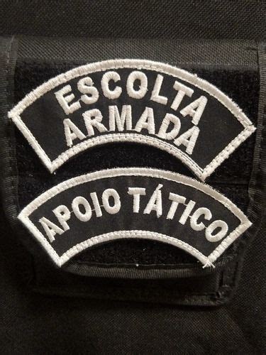 Kit 02 Patch Brevê Escolta Armada Apoio Tático Patch Baseball Hats