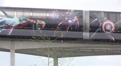 First Look The Avengers Monorail Debuts At Walt Disney World On The