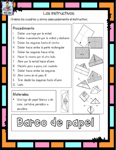 Los Instructivos Worksheet Texto Instructivo Ejemplo Portadores De