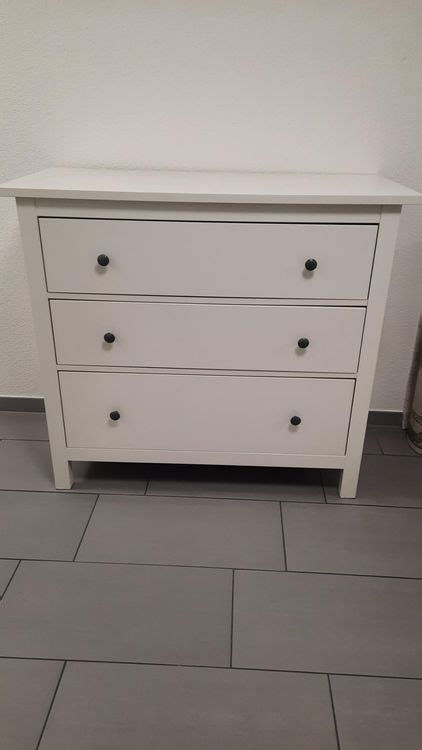 Hemnes Kommode Mit 3 Schubladen Weiß Gebeizt Ikea Kaufen Auf Ricardo