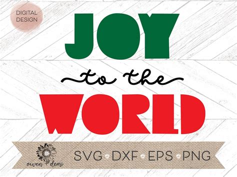 Joy to the World SVG Christmas Svg Svg for Cricut Svg - Etsy