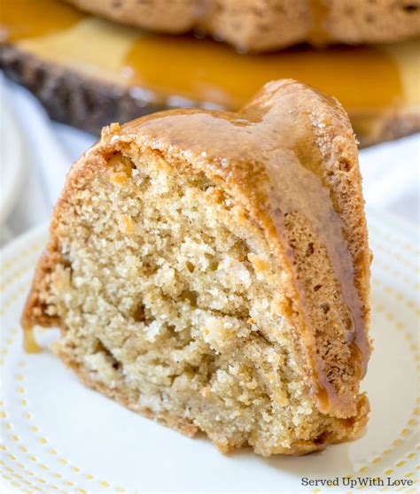 Served Up With Love Caramel Apple Pound Cake