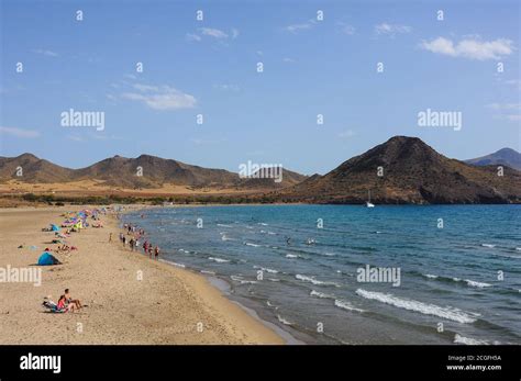 Playa De Los Genoveses Beach Beautiful Bay In Cabo De Gata Almeria