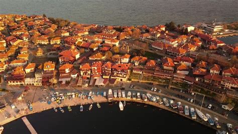 Premium Photo Aerial View Of Nesebar Ancient City On The Black Sea