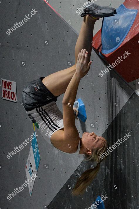 Janja Garnbret Slovenia Competes Womens Bouldering Editorial Stock