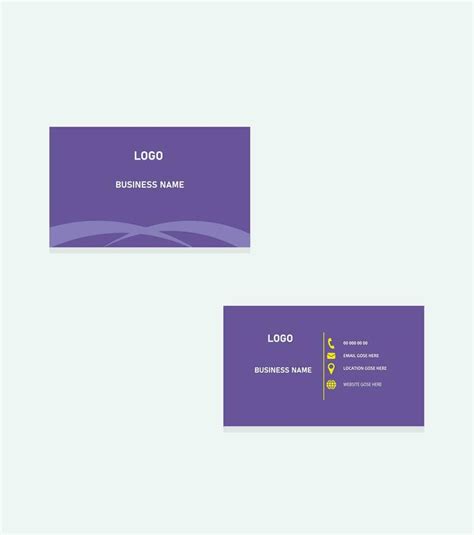 Business Card Template 34469500 Vector Art At Vecteezy