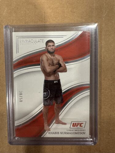 Khabib Nurmagomedov Panini Immaculate Ufc Ebay