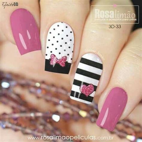 Pin by rossy araiza on Arte de uñas Valentine nail art Manicure