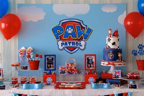 Paw Patrol 4th Birthday Party | Paw patrol birthday cake, Paw patrol ...