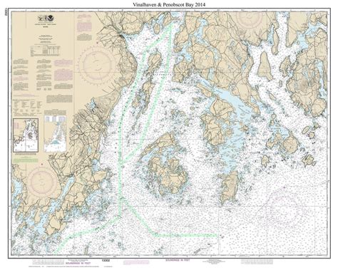 Vinalhaven And Penobscot Bay 2014 Nautical Map Maine Custom 80000 Ac