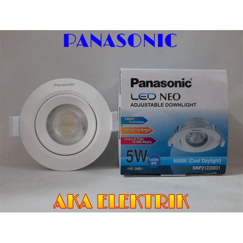 Jual Lampu Led Panasonic Adjustable Downlight Watt Nnp Nnp