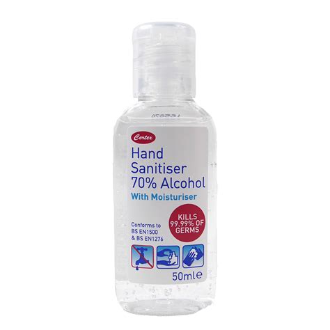 50ml Certex 70 Alcohol Hand Sanitiser PN6051A Hygiene4less