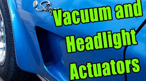 1976 C3 Corvette Vacuum And Headlight Actuators Youtube