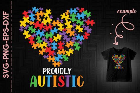 Proudly Autistic Puzzle Heart By Utenbaw Thehungryjpeg