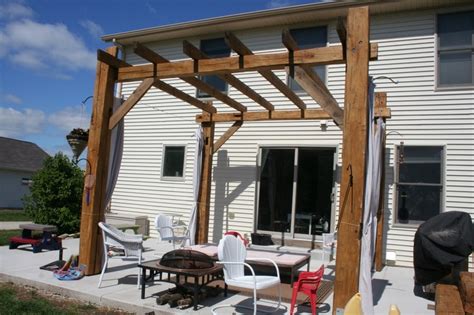 Barn Beam Pergola Pergola Barn Beams Patio Spaces