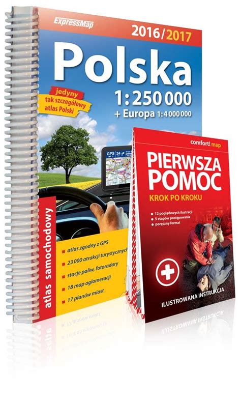 Polska Atlas Samochodowy 1 250 000 Europa Atlas Samochodowy 1 4 000