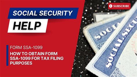 How To Get A Replacement Form Ssa 1099 From Social Security For Tax Purposes Youtube